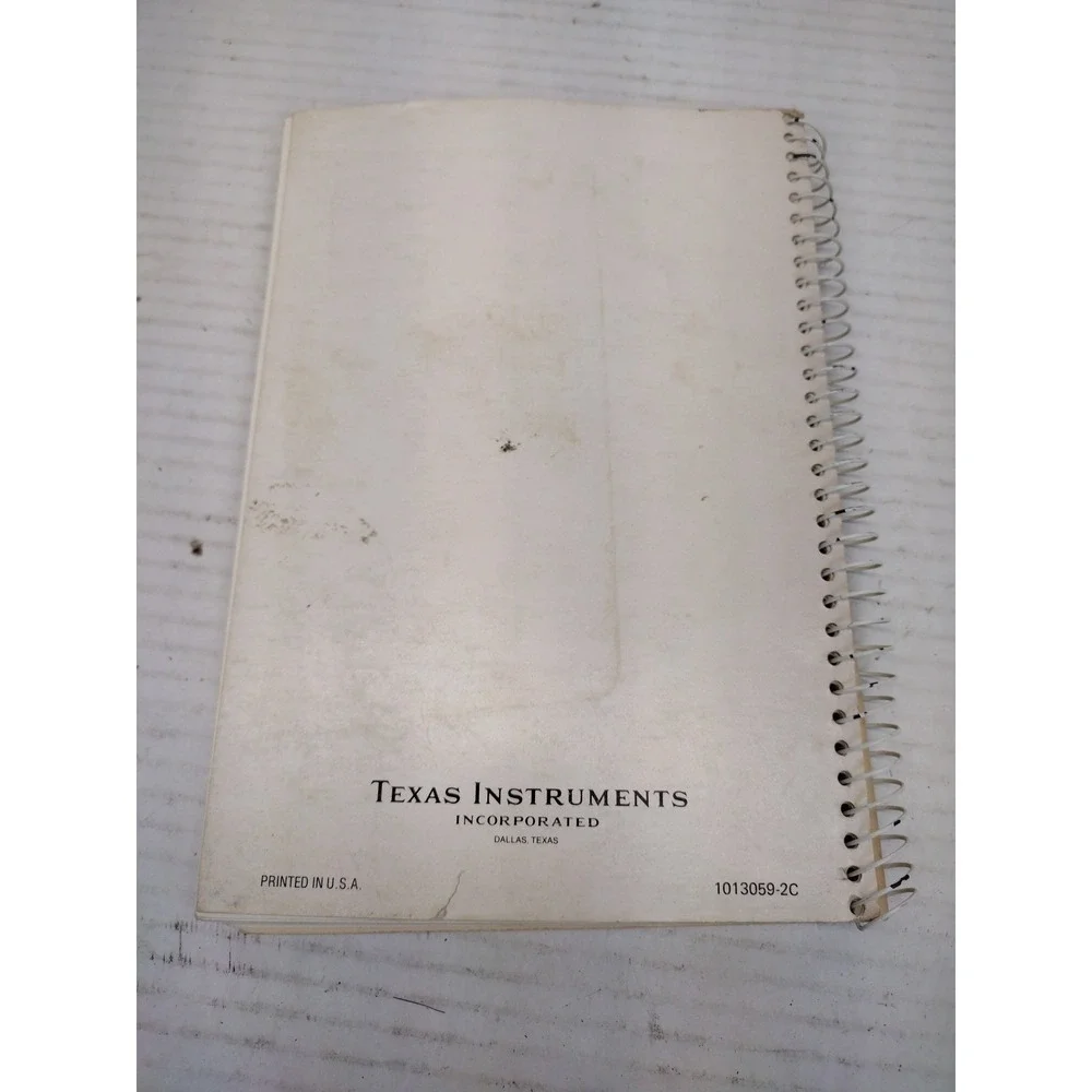 Texas Instruments SR-56 Calculator 1976 owners manual book 70's Vintage Tech